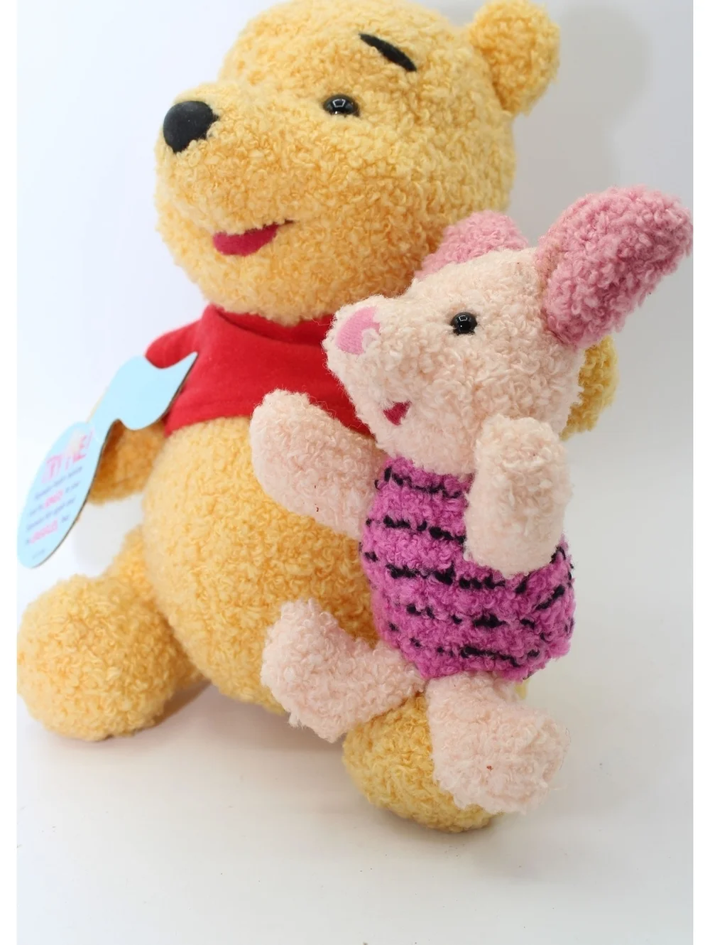 1999 Disney Winnie the Pooh Squeeze Piglet Pooh Sings Giggles Plush 2 Dolls